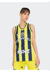 Resim Basket Kadın Çubuklu Forma 25/26 Sarı-lacıvert 