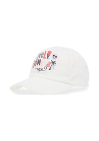 Resim U.S. Polo Assn. Kız Çocuk Krem Renkli Slogan Baskılı Baskılı Şapka 50312276-VR071 