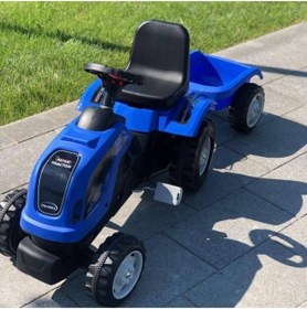 Resim Shoplandu Çocuklar için Römorklu Traktör Pedallı 