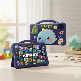 Resim 5g Wifi Android 13 Çocuk Tableti – Ön & Arka Kameralı, Eğitim ve Oyun Için Kılıflı Tablet Yeşil 