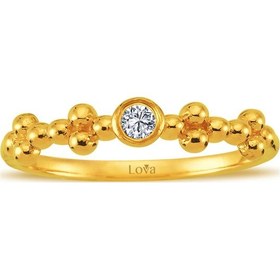 Resim Lova G Renk 0,08 Karat Pırlanta Tektaş Yüzük - 1040207 