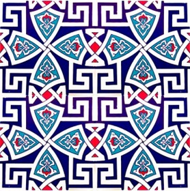 Resim Kütahya Çini Yapı Tasarım Ac58 20 x 20 cm 4 Adet Çini Karo 