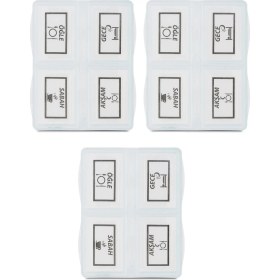 Resim 3 Adet - 4 Bölmeli Günlük Ilaç Saklama Kutusu 