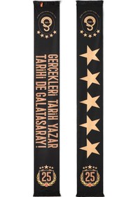 Resim Galatasaray 5 Yıldız Şal Atkı U251371 Siyah 