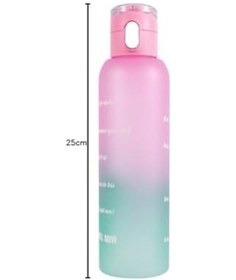 Resim 161407-844 Askılı Desenli Opak Desenli Matara 750 Ml Bej 
