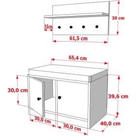 Resim BERA PORTMANTO, 2 KAPAKLI PUFLU, PRT-1006-Ç 