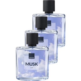 Resim Avon Musk Air Erkek Parfüm Edt 75 Ml. Üçlü Set 