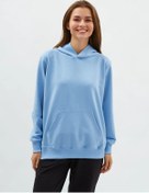Resim Sunmyclub Kadın Oversize Kapüşonlu Sweatshirt 273854542 Açık Mavi 
