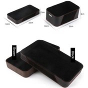 Resim Pazly Cbtx Çok Fonksiyonlu Kol Dayama Kutusu, Su Bardağı Saklama, Küçük Kahverengi 