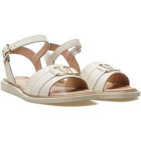 Resim Venüs Cerno Hakiki Deri Comfort Ortopedik Kadın Sandalet Bej 