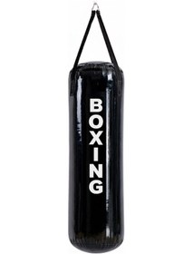 Resim 50 Cm Yırtılmaz Siyah Deluxe Boxing Boks Torbası Ve Tavan Kancası Siyah 