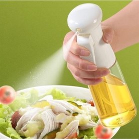 Resim Ams Net Çok Amaçlı Cam Şişe Püskürtmeli Dağıtıcı Yağdanlık Limonluk Sirke Sosluk Spreyi Beyaz Şeffaf 