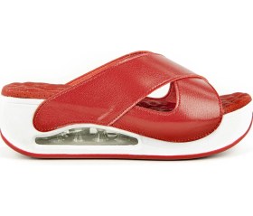 Resim Muya Penelope Anatomik Air Max Tabanlı Topuk Dikeni Kadın Terlik Kırmızı 