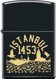 Resim Zippo Siyah Mat İstanbul Çakmak 
