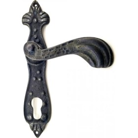 Resim Raftan Topla Antika Tarz Dekoratif Pirinç Mevlana Oda Kapı Kolu - 228X48 Mm, Oksit 