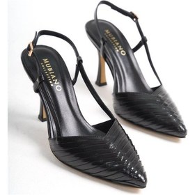 Resim Mubiano Hakiki Deri Collection Kadın Topuklu Stiletto & Ayakkabı Siyah -mcbrg5738-s Siyah 