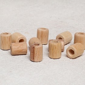 Resim Loren Crafts 10 Adet Ham Boru Ahşap Boncuk 16mm 