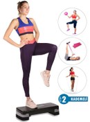 Resim 2 Kademeli Kaymaz Step Tahtası+denge Topu+pilates Band+atlama ... 