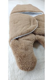 Resim Kiddy Boo 0-12 Ay Aralığı Peluş Welsoft Kumaş Kundak Bebek Battaniye 