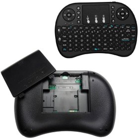 Resim Zengin Hediyeler Işıklı Mini Klavye Wireless Keyboard 2.4 Ghz Kablosuz Smart Tv Box Ps3 Uyumlu Kablosuz Dokunmatik 