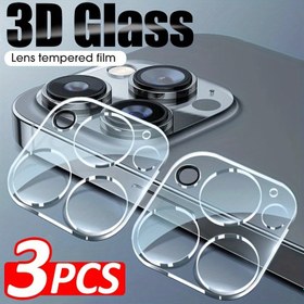 Resim For iPhone 11, 12, 13, 14, 15, 16, 17 Pro Max, 17 Air, 16 Plus, 12 Mini için 3 Adet Temperli Cam Kamera Lens Koruyucu, Tam Kaplama 9H 3D Kamera Camı for iphone 17, 15 Pro Max için Telefon Koruması, Sle 