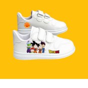 Resim LİASSHOES anime futbol baskılı beyaz çocuk spor ayakkabı sneaker 