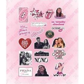 Resim Elivora Gossip Xoxo Pink Pembe Temalı Laptop Tablet Telefon Ajanda Motor Araba Seti 