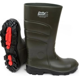 Resim Polly Boot Pollyboot Galaxy Vega Pu Çizme Uzun Her Numara "çelik Burunsuz" 