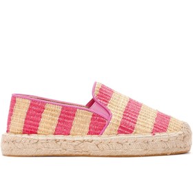 Resim Women's Pink Straw Espadrilles 