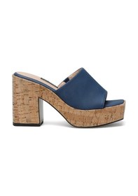 Resim Nine West Garba 2Fx Kadın Topuklu Terlik-Lacivert 