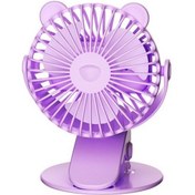 Resim Ruyı Karikatür Usb Şarj Edilebilir Küçük Fan Açık Kamp Sessiz Klip Fan Bebek Arabası Öğrenciler Ofis Mevcut 1004 Mor 