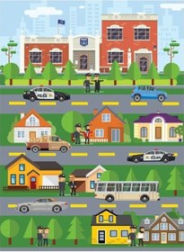 Resim Brillant Ipek Latex Kaymaz Taban Çocuk Halı-Polıce Hj11721.801-(1 (486976251) Yeşil 