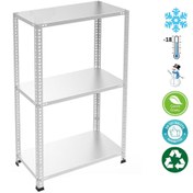 Resim Herrafburada Galvanizraf 3 Katlı Galvaniz Çelik Raf Arşiv Rafı Depo Rafı Kiler Rafı 31x93x100 