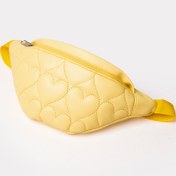 Resim ICONE BAG Icone Çocuk Kalp Kapitone Detaylı Bel Çantası Sarı 