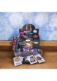 Resim Squid Game 48 Kutulu Oyun Kartları Toplam 288 Kart 48 Stickers 
