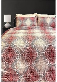 Resim Çift Kişilik Ranforce Nevresim Takımı Lastikli Çarşaflı Ottoman Krem 