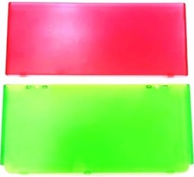Resim Valley Of The Sun New3DS Ekstra Muhafaza Kılıfı Şeffaf Kabuk Yeşil/Kırmızı Kapak Plakaları 2 ADET Set Değiştirme, Yeni 3DS Küçük El Oyun Konsolu için, DIY Şeffaf Renkli Üst Ön Panel ve Alt Kapak Plakası Seti 