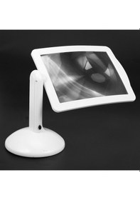 Resim Ulzyvf Taşınabilir Okuma Okuma Masaüstü Masa Led Lambası İçin Dönebilen Derece Büyüteç Büyüteç Büyüteç Aydınlatma Adet 3x 180 Vn 