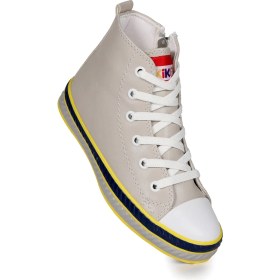 Resim Kiko Kids Pant Günlük Bağcıklı Fermuarlı Erkek Çocuk Spor Ayakkabı Gri 