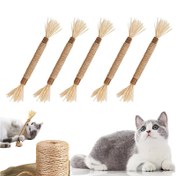 Resim 5 Adet Doğal Gümüş Çit Kedi Wands - Eğlence ve Stimulation İçin Sağlam Oyuncaklar, Kediler İçin Yemek Edilebilir Araçlar, Pil Olmadan 
