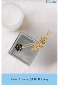 Resim Dekoratif Kase Takı Kutusu Yüzük Kolye Kutusu Mum Tabağı Takı Organizer Dörtgen Model - Gümüş 