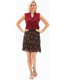 Resim Kolsuz Şile Bezi Arzu Bluz Bordo Brd Bordo 