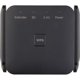 Resim Mufunye Kiboule 1200mbps Çift Bant Wifi Sinyal Güçlendirici, Ev Ve Ofis İçin Kablosuz Ağ Genişletici, Siyah 