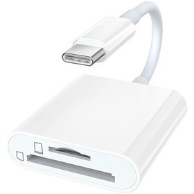 Resim Tip-c 2'si 1 Arada Usb C'den Tf/micro-sd Kart Okuyucuya Otg Usb-c Akıllı Telefon Macbook İçin Akıllı Bellek Kartı Okuyucu Adaptörü 