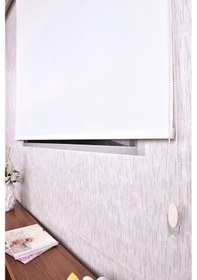 Resim Pembe Simli Düz Etek Dilimsiz F 1030 Sr Zebra Stor Güneşlik Perde 