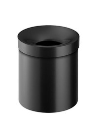 Resim Çöp Kovası, Çemberli, 5lt - Mat Siyah Mat Beyaz 
