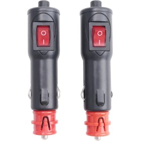 Resim Gcp Like 2 Adet Güç Adaptörü Konektörü 12V Araba Girişi Sigorta ve Anahtarı ile 20MM Çiğ / 12MM Dın Euro Araç Elektrik Soketi (Yurt Dışından) 