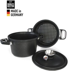 Resim AMT Gastroguss Amt Buharlı Pişirme Tenceresi (ÇAP:24CM) 1424 