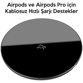 Resim Baseus Simple 15W Upgraded Version Wireless Kablosuz Şarj Cihazı (119560237) 