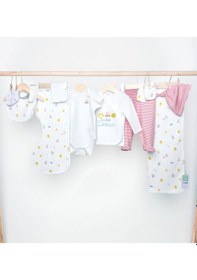 Resim Sezgibaby 10 Parça Kız Yenidoğan Hastane Çıkışı Hediye Seti Pembe 